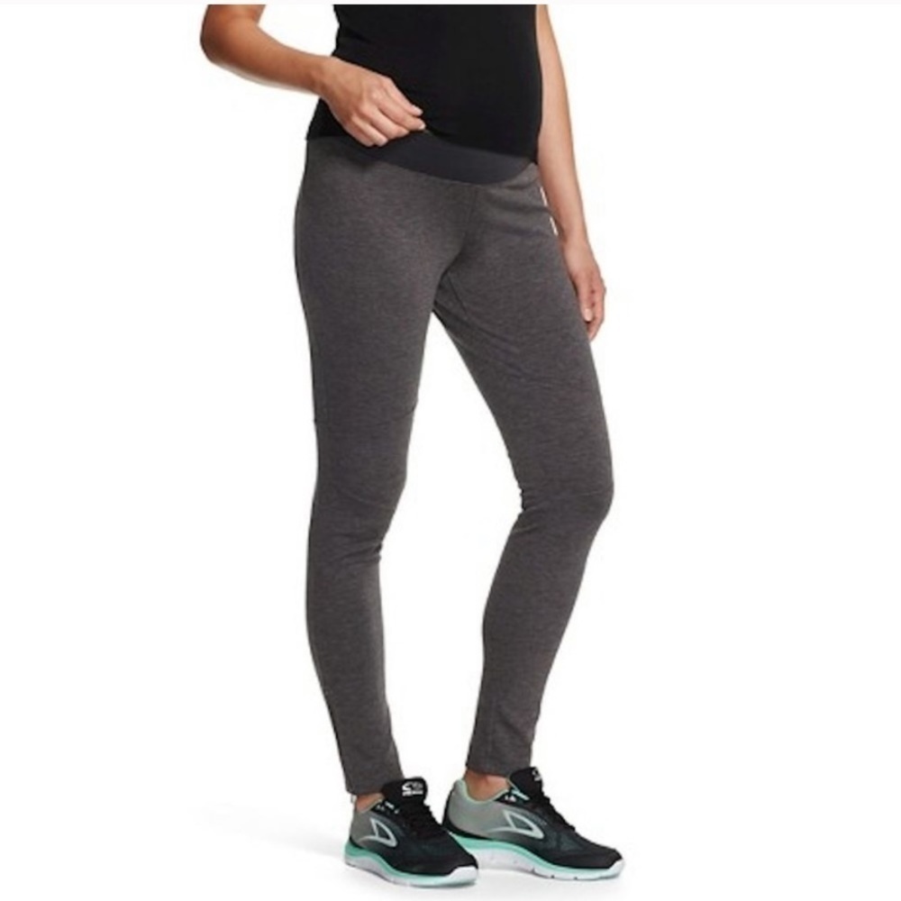 Liz Lange Maternity Grey Legging Comfy Pant Size Medium - Picture 3 of 7